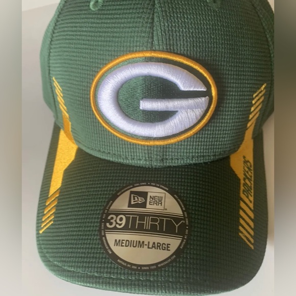 Green Bay Packers Cap / Hat, 39Thirty, NewEra, MEDIUM-LARGE, NFL Football, NEW! - Picture 2 of 5